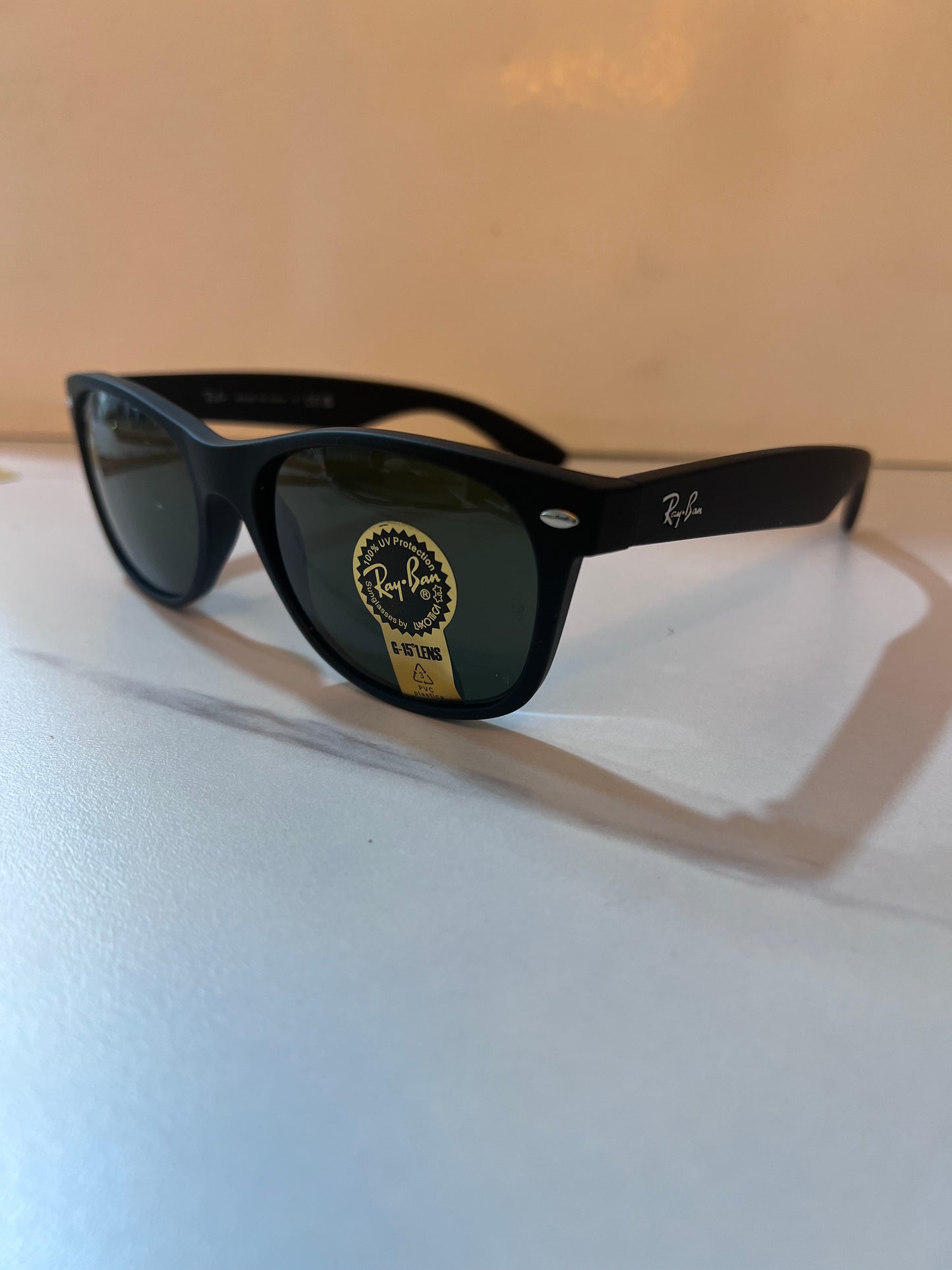 RAY-BAN NEW WAYFARER BLACK GREEN MATTE