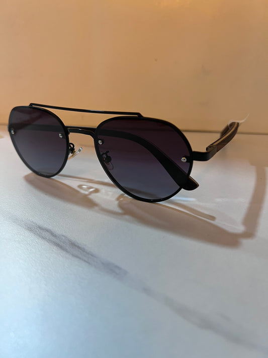 OPTI WOOD AVIATOR BLACK GOLD