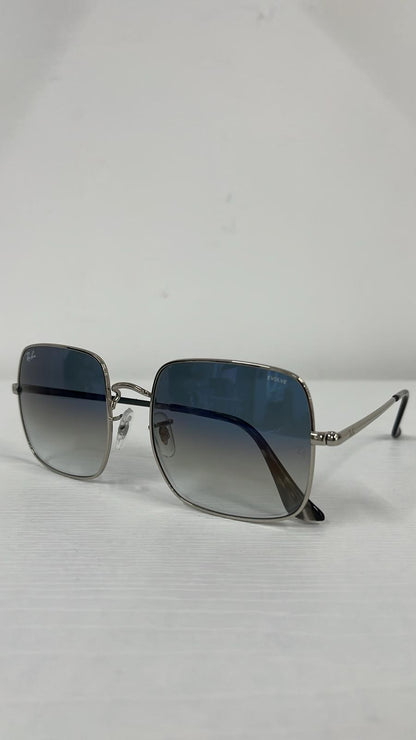 RAY-BAN SQUARE SILVER GRADIENT BLUE